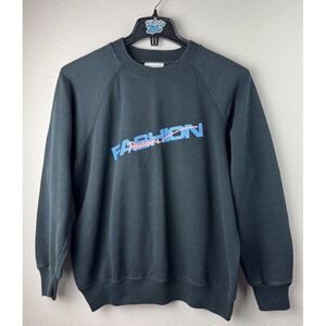 Vintage XL Fashion Passions Beauty Hair Care Black Pullover Sweater Women's